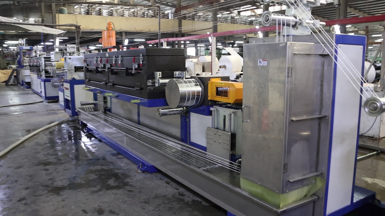 90mm PP Strap Extrusion Line In Bangladesh