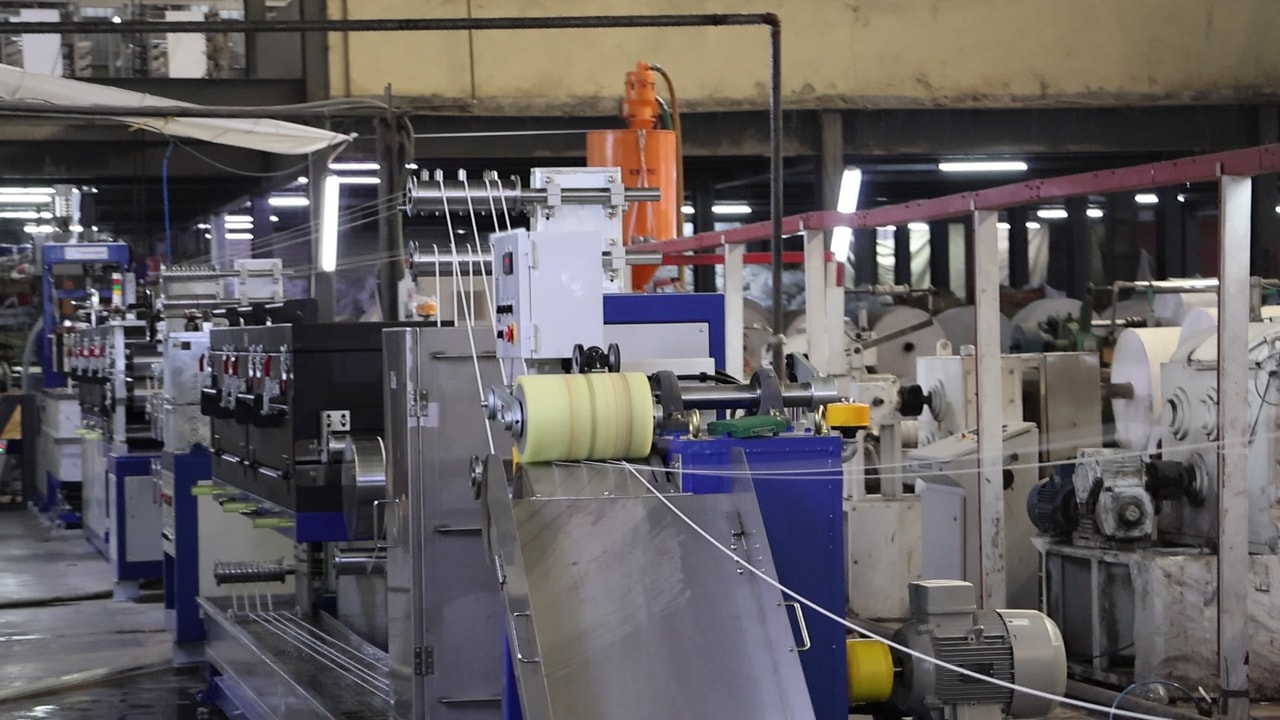 90mm PP Strap Extrusion Line In Bangladesh